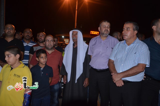   كفرقاسم - فيديو : الالاف في مظاهرة الغضب القسماوي لدخول وزير المعارف ومواجهات واصابات في مدخل البلدة مع الشرطة 